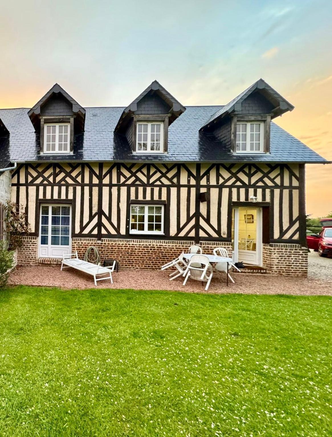 Апартаменты La Longere Du Haras Manerbe Экстерьер фото