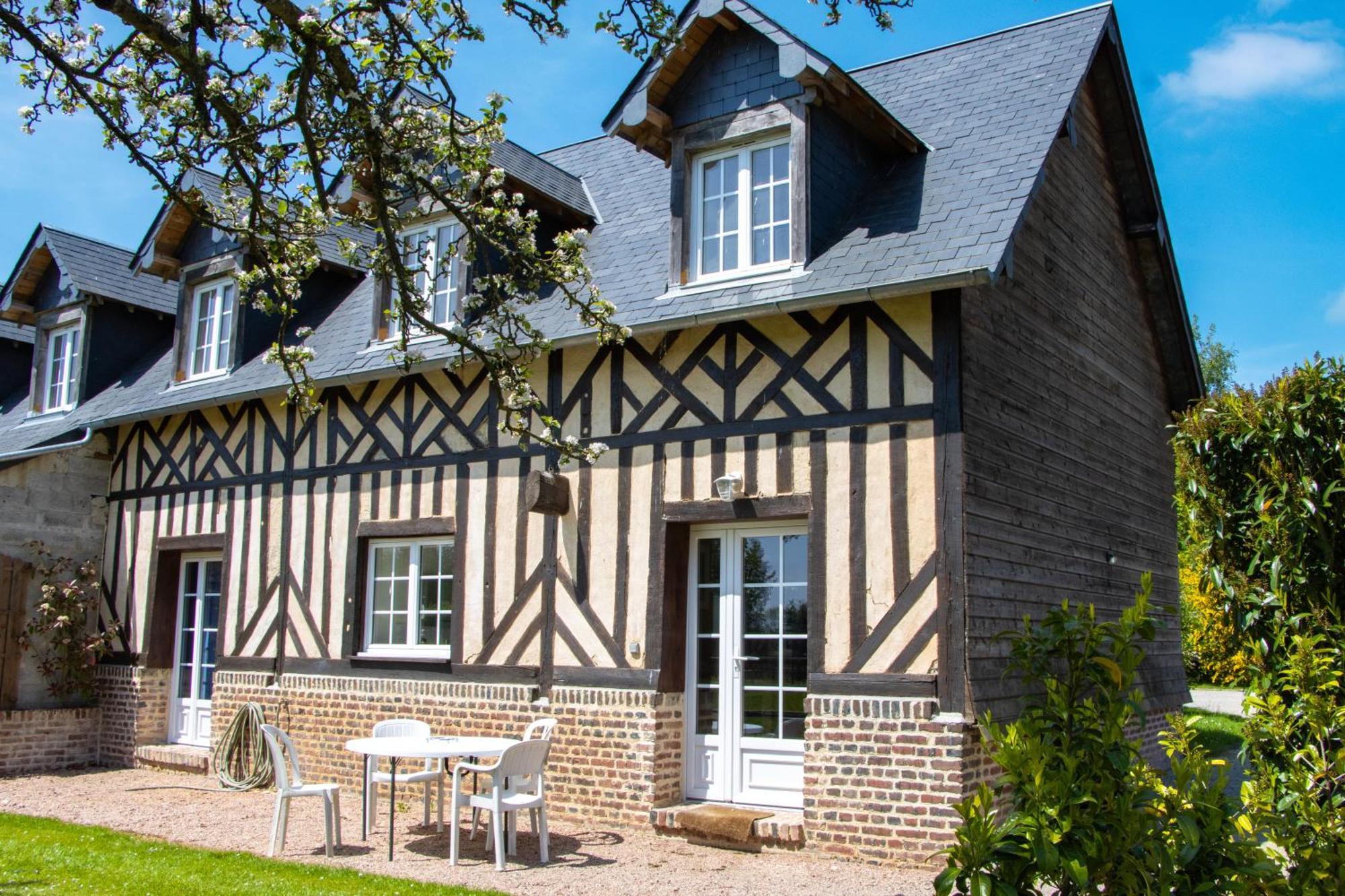 Апартаменты La Longere Du Haras Manerbe Экстерьер фото